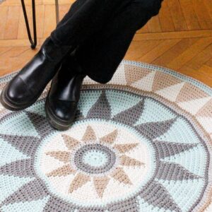 Nubian round rug