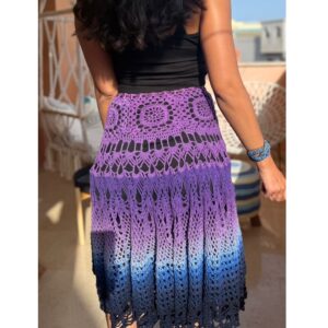 Skirt - shades of blue & purple