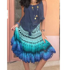 Skirt - shades of blue